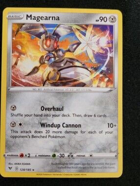 Custom Magearna Pokémon Card - Fan Art / Novelty Collection Display Only